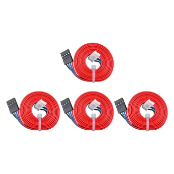 4本ステッピングモーター4線ピッチコネクタ付き1mケーブル