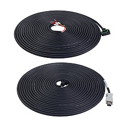 10m(393.7")モーターおよびエンコーダー ケーブル、コネクタ キット付き、A6 シリーズ 17 ビット サーボ モーター用