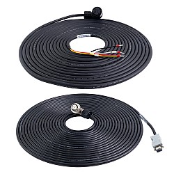 A6/A6Hシリーズ17ビットサーボモーター用 10m(393.7インチ）モーター・エンコーダーケーブル コネクターキット