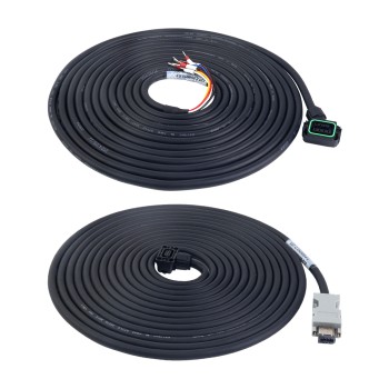 5m(196.85")モーターおよびエンコーダー ケーブル、コネクタ キット付き、A6 シリーズ 17 ビット サーボ モーター (ブレーキ付き) 5m(196.85")モーターおよびエンコーダー ケーブル、コネクタ キット付き、A6 シリーズ 17 ビット サーボ モーター (ブレーキ付き)