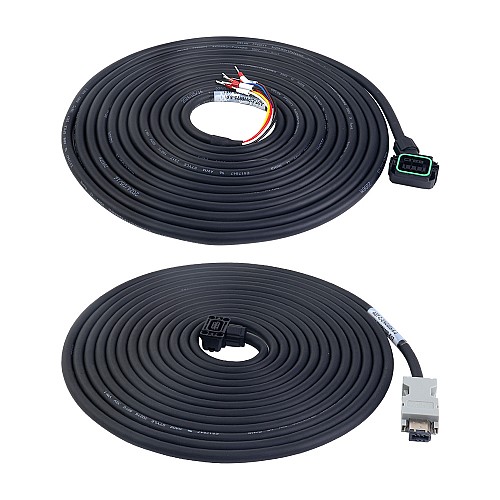 5m(196.85")モーターおよびエンコーダー ケーブル、コネクタ キット付き、A6 シリーズ 17 ビット サーボ モーター (ブレーキ付き) - A6-5MB-5E | StepperOnline 5m(196.85")モーターおよびエンコーダー ケーブル、コネクタ キット付き、A6 シリーズ 17 ビット サーボ モーター (ブレーキ付き) - A6-5MB-5E | StepperOnline