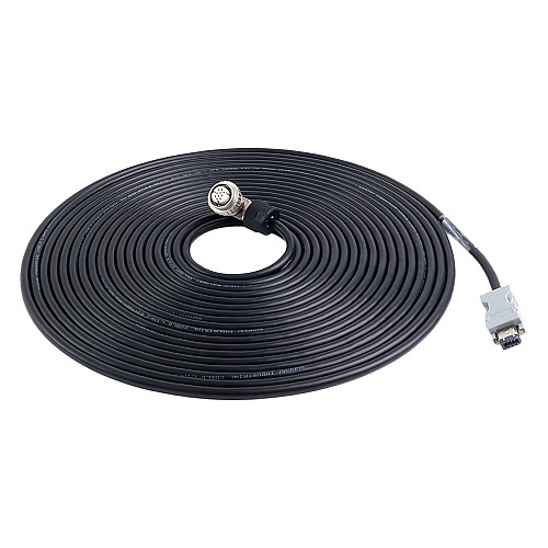 A6/A6Hシリーズ17ビットサーボモーター用 10m(393.7インチ）モーター・エンコーダーケーブル コネクターキット - A6-10M-10E-B | StepperOnline