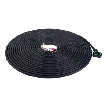 A6シリーズ 17ビットブレーキ付サーボモータ用 10m(393.7") コネクタ付モータケーブル