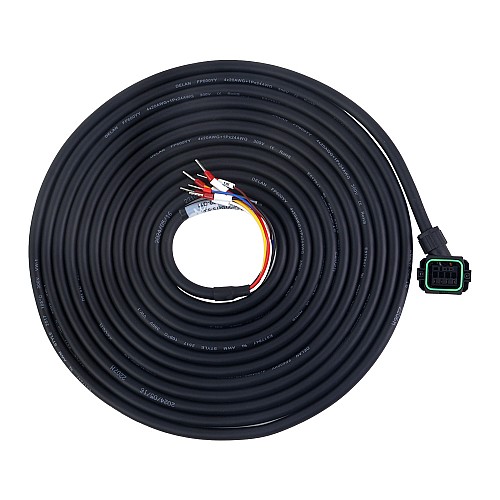 A6シリーズ ブレーキ付17ビットサーボモータ用コネクタ付5mモータケーブル - AS7-C-PWB075-5.0 | StepperOnline