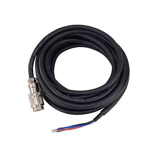 4.7m(185 )Nema23および24クローズドループステッピングモーター用GX16航空コネクター付きAWG20モーター延長ケーブル