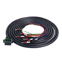 3m（118.11インチ）T6シリーズ23ビットサーボモーター用コネクタ付き4ピンモーター延長ケーブル（ブレーキ付き）