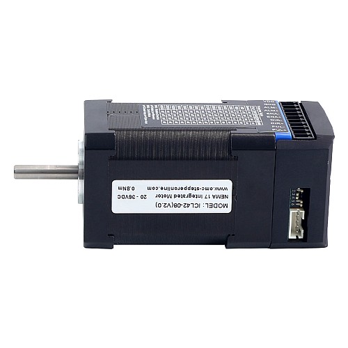 iCL シリーズ NEMA 17 統合閉ループ ステッピング モーター 0.8Nm(113.29oz.in) 20 ～ 36VDC、14 ビット エンコーダー付き