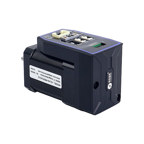 iCL シリーズ NEMA 17 統合 RS485 閉ループ ステッピング モーター 0.8Nm(113.29oz.in) 20 ～ 36VDC、14 ビット エンコーダー付き