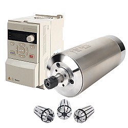 220V 1.5W Φ80x181.5mm 水冷スピンドルモーターと 2HP 1.5KW 7.0A 可変周波数ドライブキット
