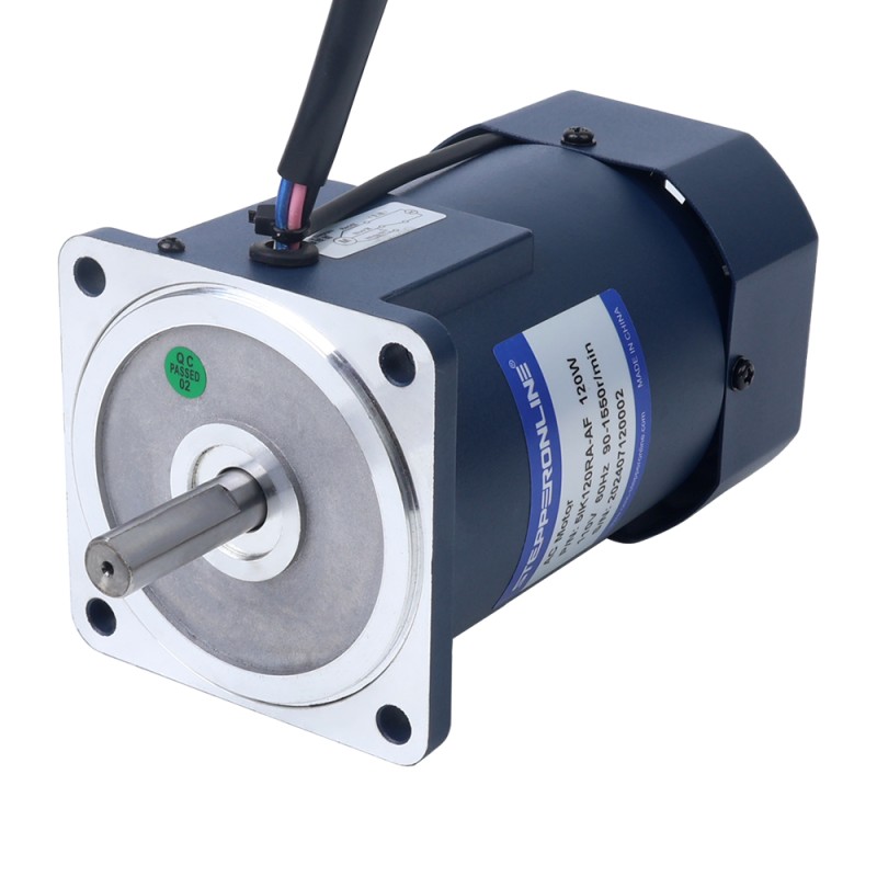 120W 110VAC 60Hz 90-1550RPM 0.72Nm(101.96oz.in) フランジ 90mm 単相 AC 可変速モーター - 5IK120RA-AF | StepperOnline