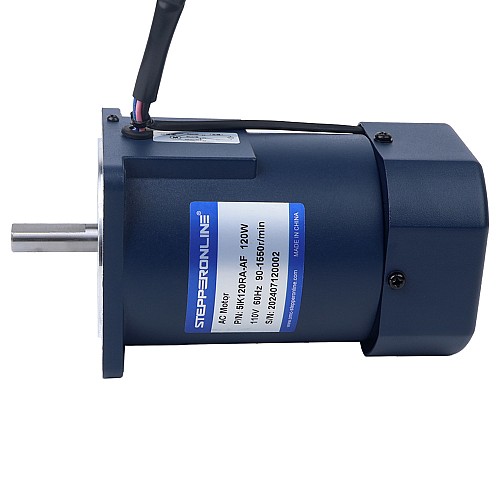 120W 110VAC 60Hz 90-1550RPM 0.72Nm(101.96oz.in) フランジ 90mm 単相 AC 可変速モーター - 5IK120RA-AF | StepperOnline