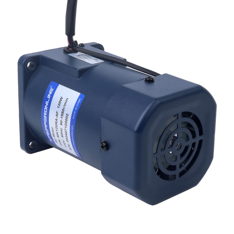 120W 110VAC 60Hz 90-1550RPM 0.72Nm(101.96oz.in) フランジ 90mm 単相 AC 可変速モーター - 5IK120RA-AF | StepperOnline