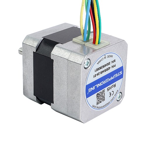 24V 3000RPM 0.08Nm 25W 1.80A 42x42x46mm BLDCモーター - 42BSA46-24-01 | StepperOnline