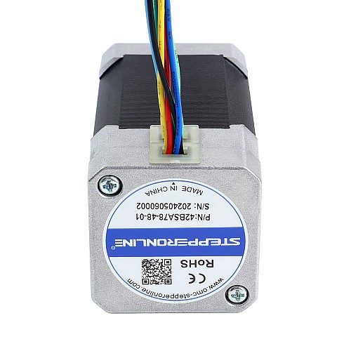 48V 3000RPM 0.24Nm 75W 2.40A 42x42x78mm BLDCモーター - 42BSA78-48-01 | StepperOnline