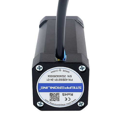 24V 3000RPM 0.25Nm 79W 4.70A 42x42x101mm BLDC モーター - 42BSB101-24-01 | StepperOnline