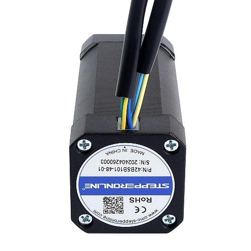 48V 3000RPM 0.25Nm 79W 2.30A 42x42x101mm BLDC モーター - 42BSB101-48-01 | StepperOnline