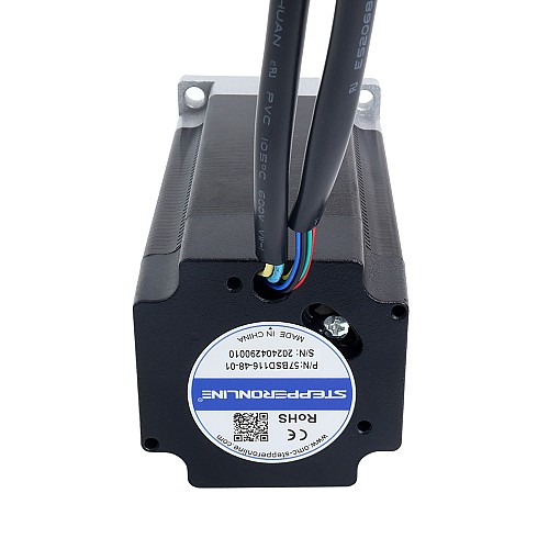 48V 3000RPM 0.6Nm 188W 5.40A 57x57x116mm BLDC モーター - 57BSD116-48-01 | StepperOnline