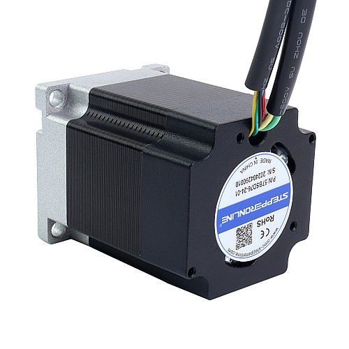 24V 3000RPM 0.3Nm 94W 5.40A 57x57x76mm BLDC モーター - 57BSD76-24-01 | StepperOnline