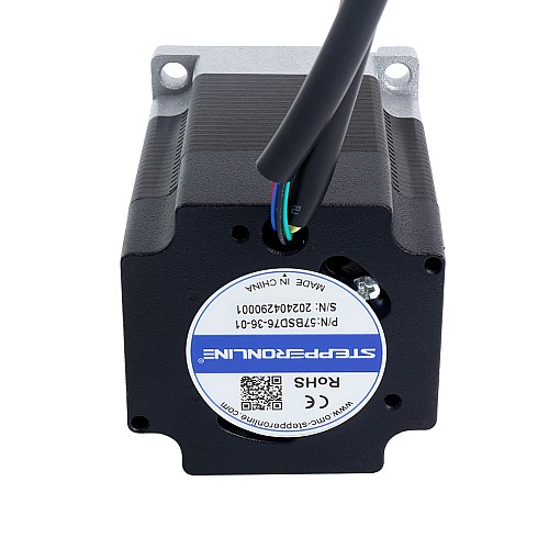 36V 3000RPM 0.3Nm 94W 3.60A 57x57x76mm BLDC モーター - 57BSD76-36-01 | StepperOnline
