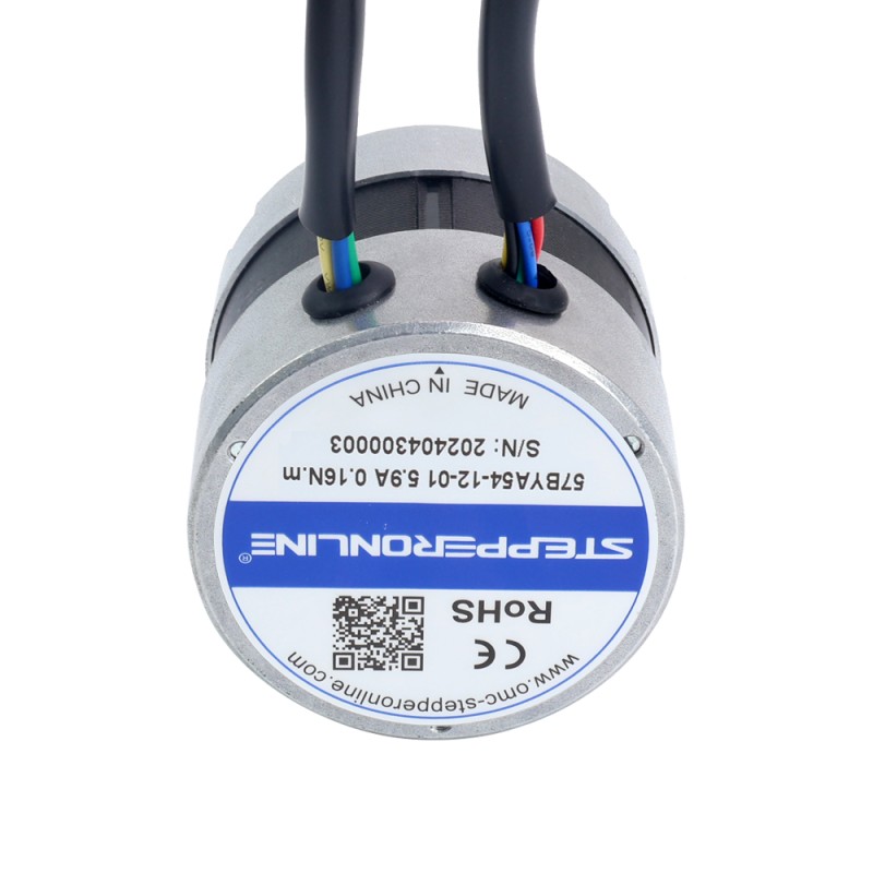 12V 3000RPM 0.16Nm 50W 5.90A Φ57x53.5mm BLDC モーター - 57BYA54-12-01 | StepperOnline