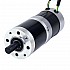 24V 101W 丸型ギヤード BLDC モーター 20.00Nm(2832.23oz.in) 100:1 丸型遊星ギアボックス