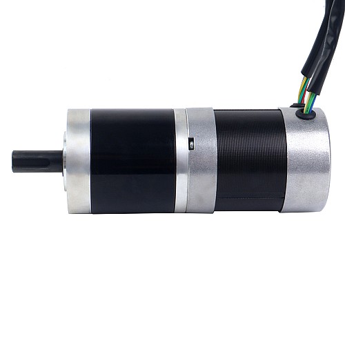 24V 101W 丸型ギヤード BLDC モーター 20.00Nm(2832.23oz.in) 100:1 丸型遊星ギアボックス - 57BYA74-24-01-PG100 | StepperOnline