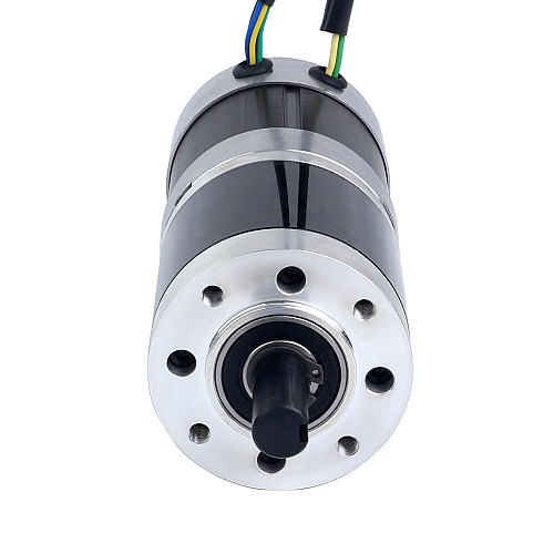 24V 101W 丸型ギヤード BLDC モーター 20.00Nm(2832.23oz.in) 100:1 丸型遊星ギアボックス - 57BYA74-24-01-PG100 | StepperOnline