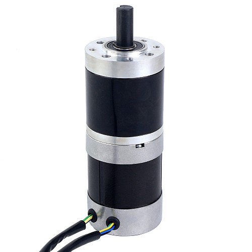 24V 101W 丸型ギヤード BLDC モーター 20.00Nm(2832.23oz.in) 100:1 丸型遊星ギアボックス - 57BYA74-24-01-PG100 | StepperOnline