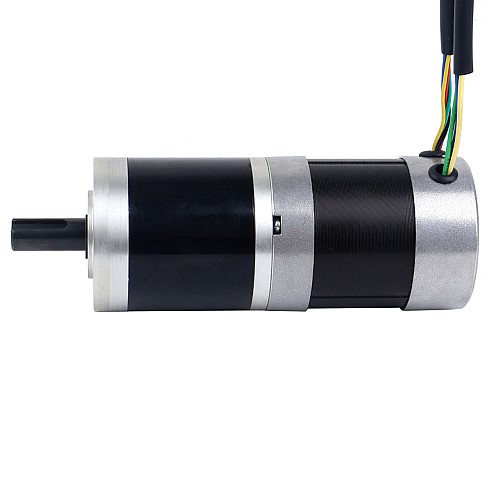 24V 101W 丸型ギヤード BLDC モーター 11.42Nm(1617.20oz.in) 51:1 丸型遊星ギアボックス - 57BYA74-24-01-PG51 | StepperOnline