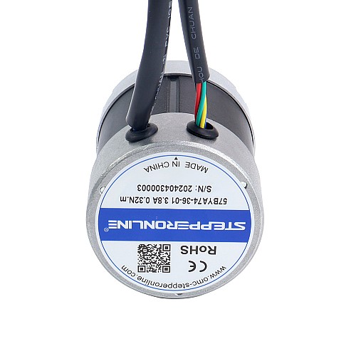 36V 3000RPM 0.32Nm 101W 3.80A Φ57x73.5mm BLDC モーター - 57BYA74-36-01 | StepperOnline