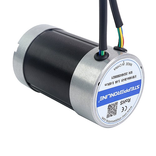 36V 3000RPM 0.45Nm 141W 5.40A Φ57x93.5mm BLDC モーター - 57BYA94-36-01 | StepperOnline