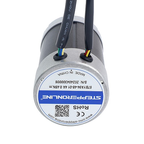 48V 3000RPM 0.45Nm 141W 4.00A Φ57x93.5mm BLDC モーター - 57BYA94-48-01 | StepperOnline