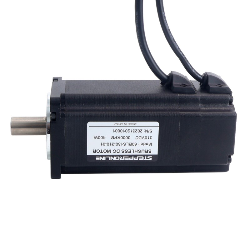 310V 3000RPM 1.27Nm 400W 1.8A スクエア 60x60x131mm ブラシレス DC モーター