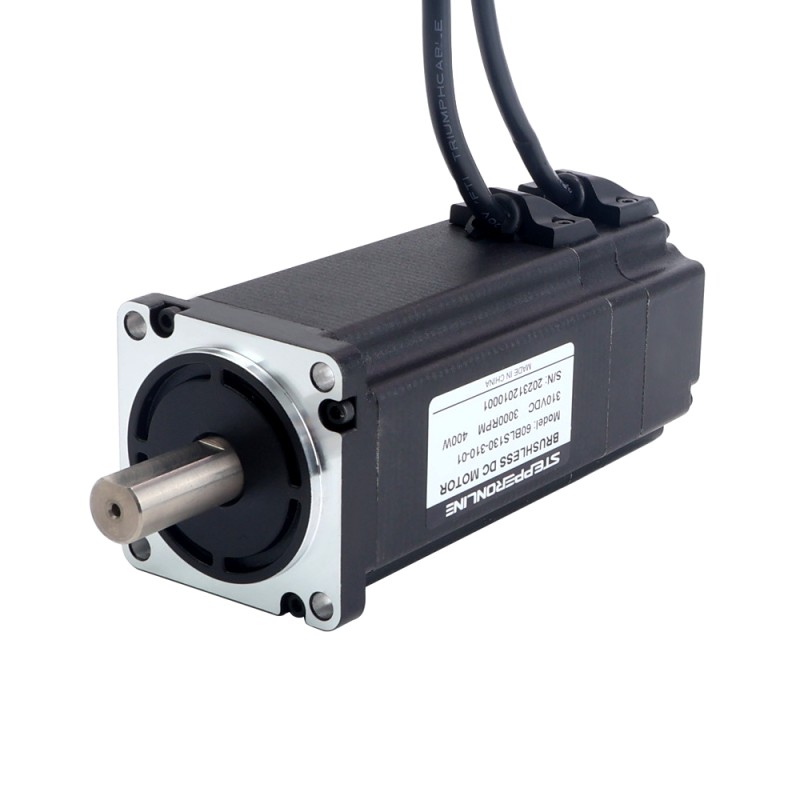 310V 3000RPM 1.27Nm 400W 1.8A スクエア 60x60x131mm ブラシレス DC モーター