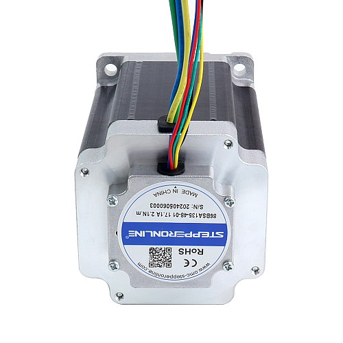 48V 3000RPM 2.1Nm 660W 17.10A 86x86x135mm BLDC モーター - 86BSA135-48-01 | StepperOnline