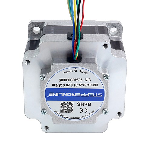 24V 3000RPM 0.35Nm 110W 6.20A 86x86x70mm BLDC モーター - 86BSA70-24-01 | StepperOnline 24V 3000RPM 0.35Nm 110W 6.20A 86x86x70mm BLDC モーター - 86BSA70-24-01 | StepperOnline