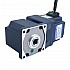48V 40W 16.67RPM ギア付き BLDC モーター 8.00Nm(1132.90oz.in) 180:1 直角ギアボックス