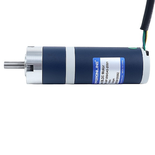 24V 30W 120RPM ギア付きブラシレスDCモーター 1.90Nm(269.06oz.in) 25:1 遊星ギアボックス - M42B30-24P-30S/G42-25S1 | StepperOnline