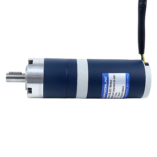 24V 60W 58.9RPM ギア付きブラシレスDCモーター 7.00Nm(991.28oz.in) 50.9:1 遊星ギアボックス - M52B60-24P-30S/G52-50.9S1 | StepperOnline