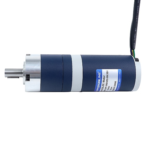 24V 60W 30.1RPM ギア付きブラシレスDCモーター 13.80Nm(1954.24oz.in) 99.5:1 遊星ギアボックス - M52B60-24P-30S/G52-99.5S1 | StepperOnline