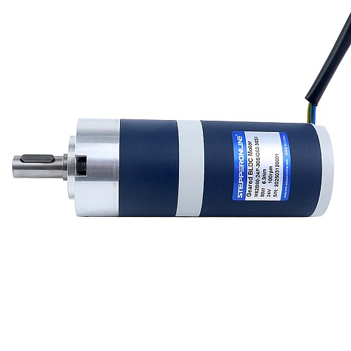24V 90W 100RPM ギア付きブラシレスDCモーター 6.90Nm(977.12oz.in) 30:1 遊星ギアボックス - M62B90-24P-30S/G62-30S1 | StepperOnline