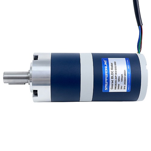 24V 200W 100RPM ギア付きブラシレスDCモーター 15.00Nm(2124.17oz.in) 30:1 遊星ギアボックス - M82B200-24P-30S/G82-30S1 | StepperOnline