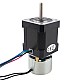 Nema 17ステッパー0.44Nm(62.32oz.in)ブレーキ摩擦トルク付き0.25Nm(35.4oz.in)