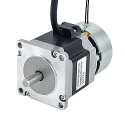 Nema 23ステッパー0.9Nm(127.43oz.in)w /ブレーキ摩擦トルク2.0Nm(283oz.in)