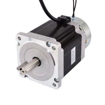 Nema 34 ステッパー 7.0Nm(1001oz.in) ブレーキ摩擦トルク 4.0Nm(566oz.in)