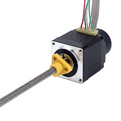Nema 11 外部 Acme リニア ステッピング モーター 1.0A 32.2mm スタック、光学式ロータリー エンコーダー 300PPR 付き