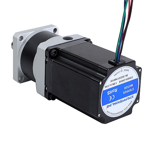 Nema 23 ステッピング モーター L=76.5mm ギア比 5:1 MG シリーズ 遊星ギアボックス Nema 23 ステッピング モーター L=76.5mm ギア比 5:1 MG シリーズ 遊星ギアボックス