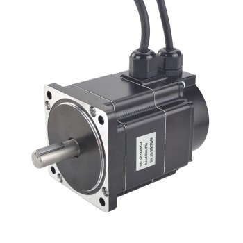 PシリーズIP65防水Nema34クローズドループステッピングモーター4.5Nm(637.38oz.in)、エンコーダー付き1000PPR(4000CPR)
