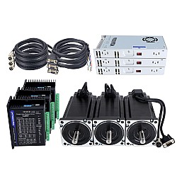 TS シリーズ 3 軸 12.0Nm(1699.34oz.in) Nema 34 クローズド ループ ステッパー キット、電源と