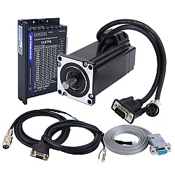 TESシリーズ 4.0Nm(566.56oz.in) 1軸 クローズドループステッピングCNCキット、Nema24モーター＆ドライバCL57TE